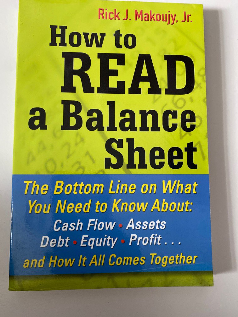How to read a balance sheet stocks investing passive income Self help ...
