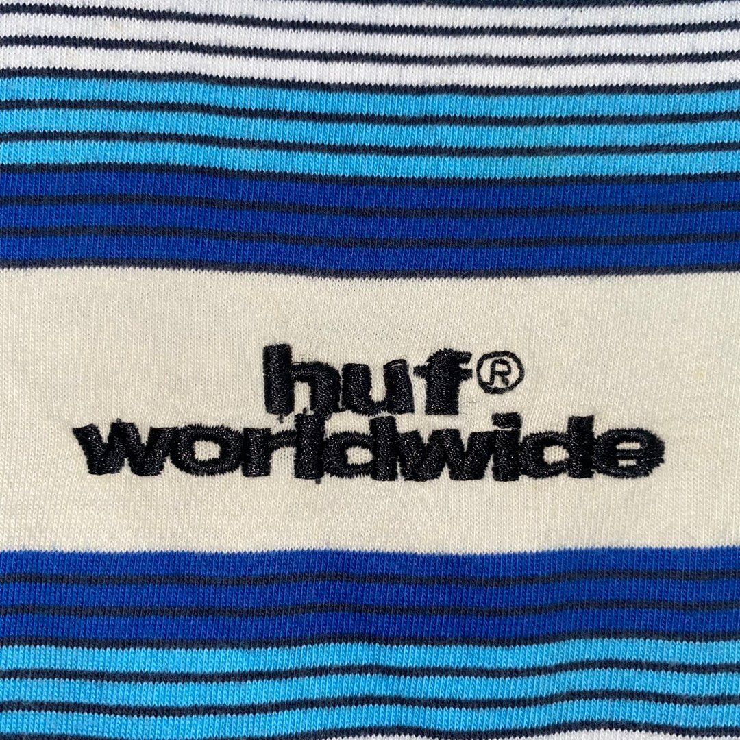 Huf stripes shirt (Category: Tshirts & Polo Shirts ) located in Taguig. Submitted by unclesource (Listing ID 1263168382, Image 3). Description: 27.8” x 22.3” Excellent condition.