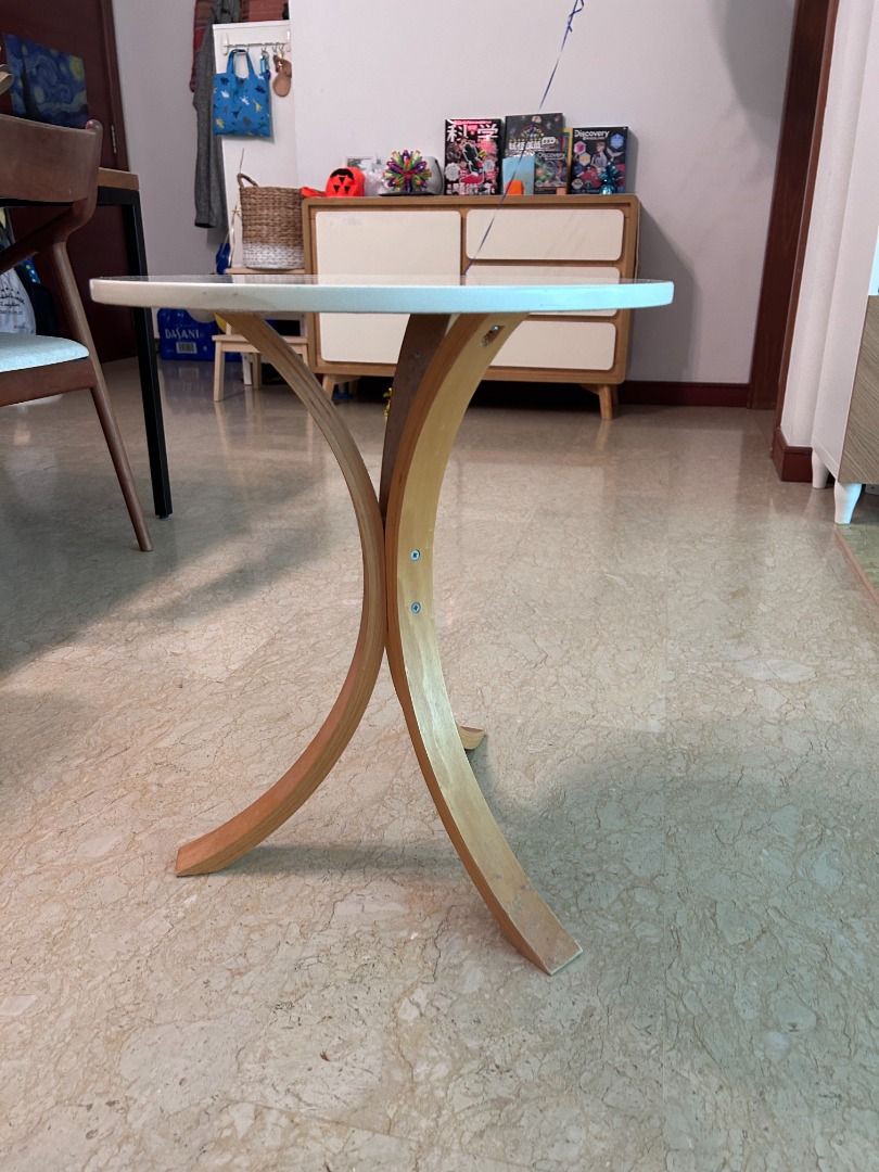 IKEA small round top coffee/side table, Furniture & Home Living