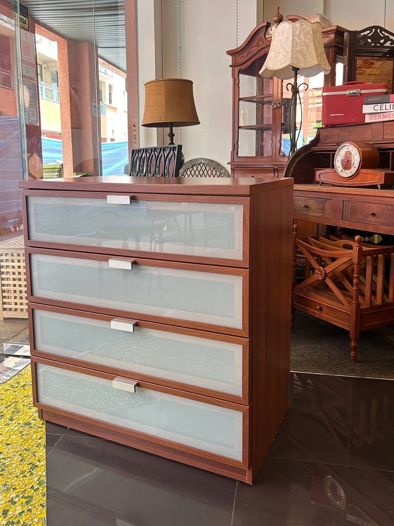 Ikea HOPEN chest of drawers (4 tier drawers), Furniture & Home Living