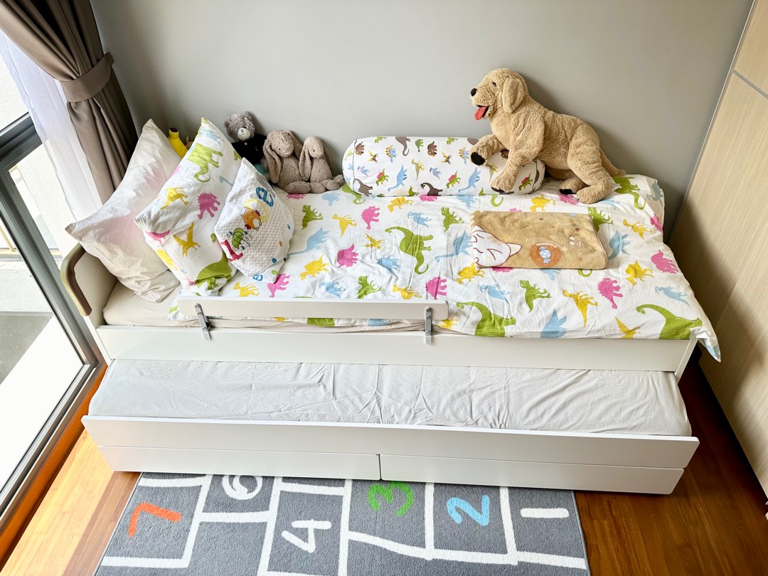 Ikea Single Bed with Underbed and Storage, Furniture & Home Living