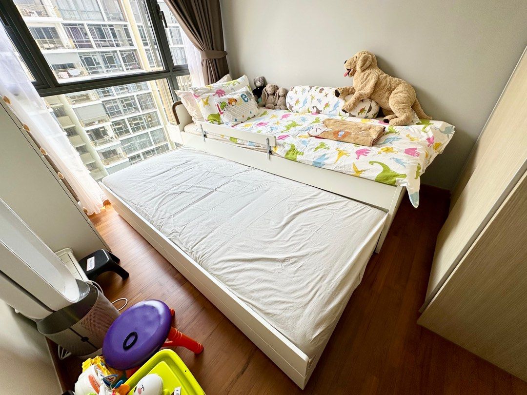 Ikea Single Bed with Underbed and Storage, Furniture & Home Living