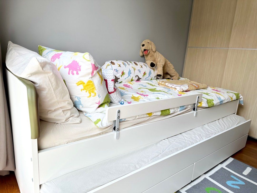 Ikea Single Bed with Underbed and Storage, Furniture & Home Living