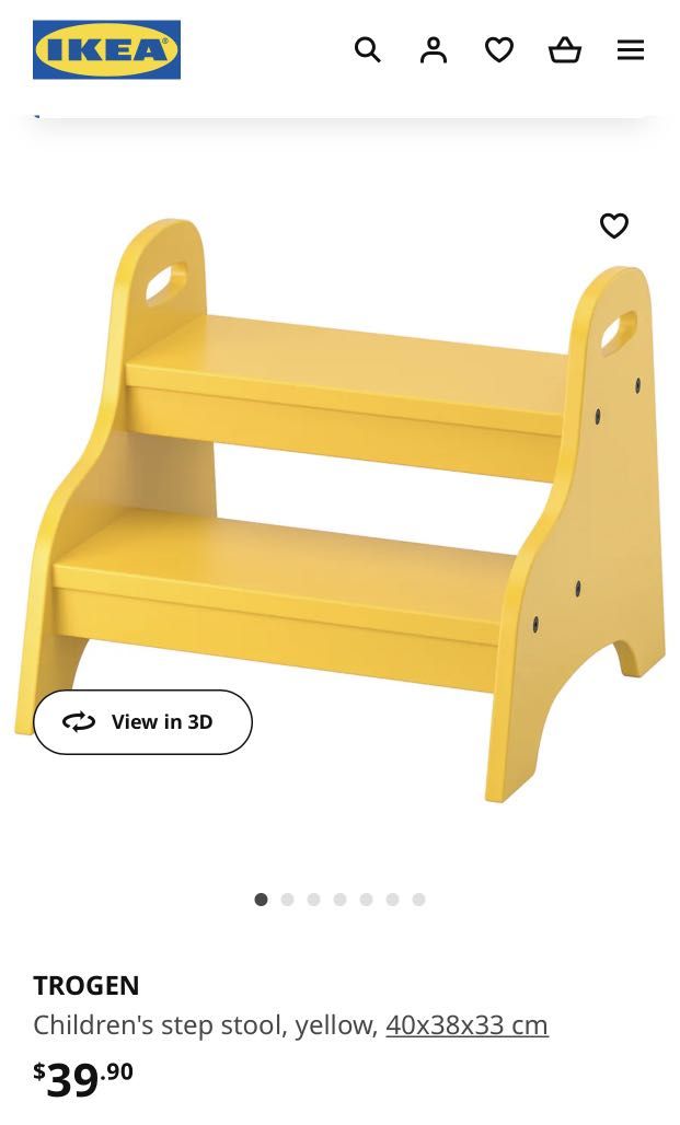 Ikea TROGEN Children's step stool / ladder, Babies & Kids, Baby Nursery