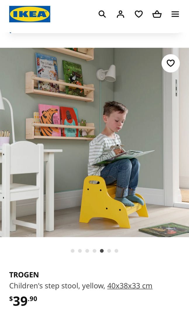 Ikea TROGEN Children s step stool ladder Babies Kids Baby