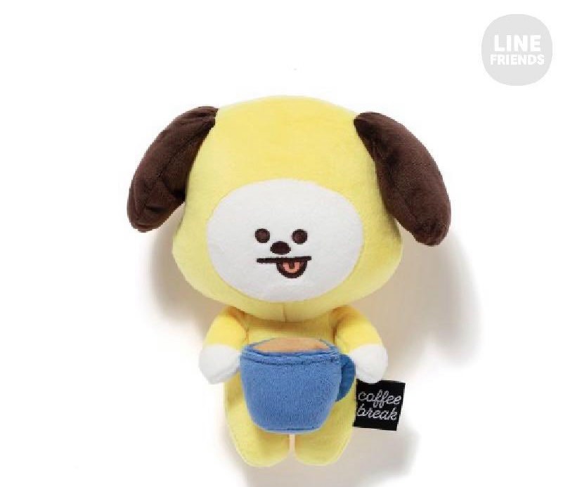 Instock BT21 Chimmy Coffee Time Japan Edition Soft Toy Hobbies