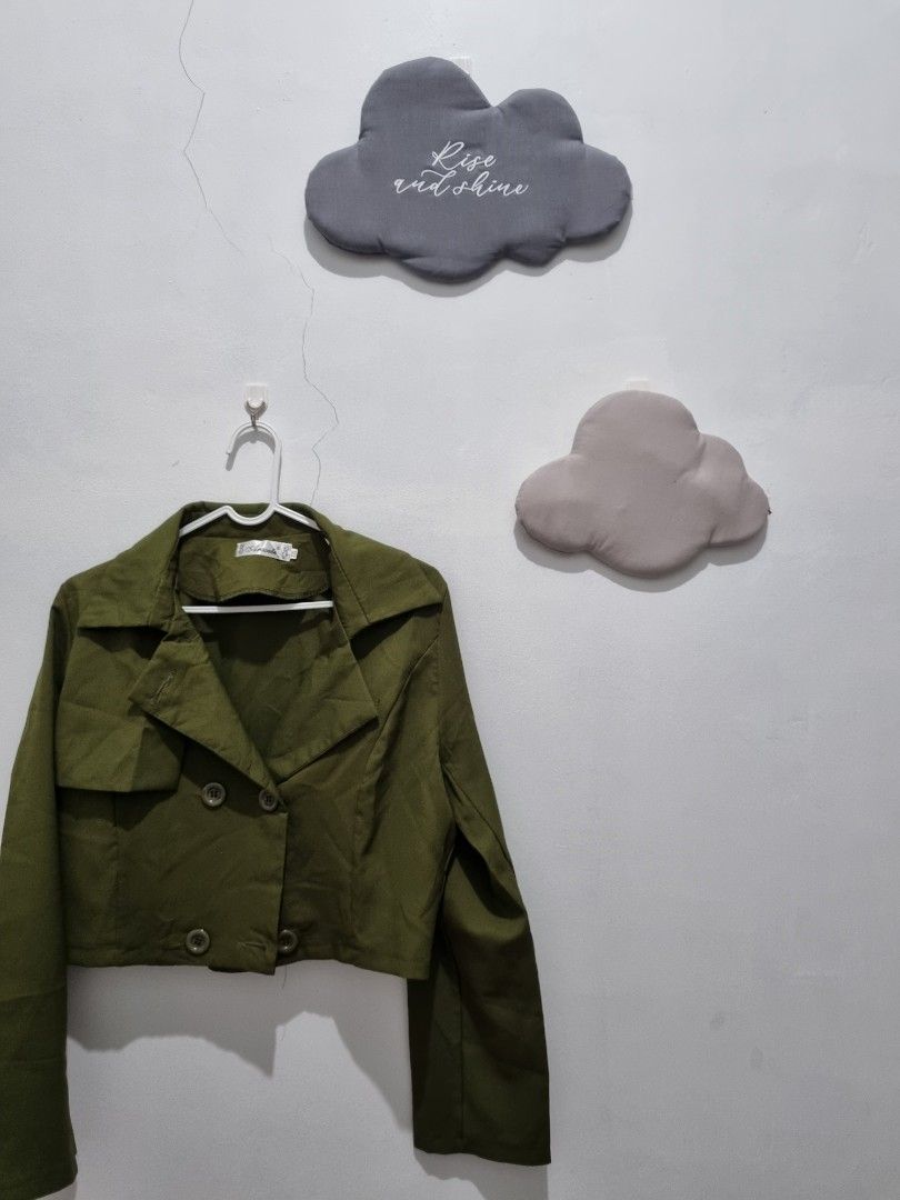 Jaket clearance crop army