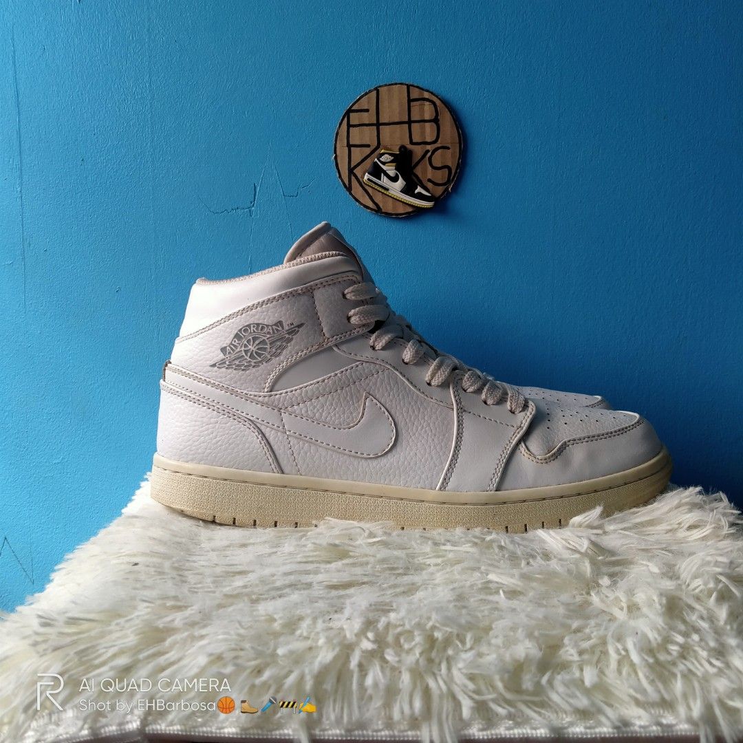 Jordan 1 mid pure white clearance