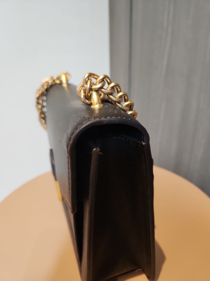 Gold chain top cross body bag