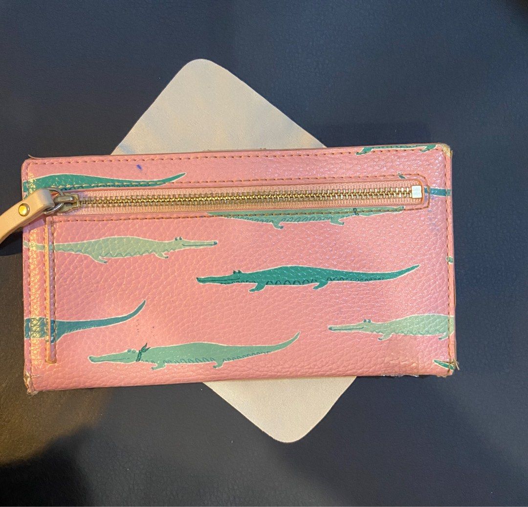 Kate spade outlet crocodile wallet