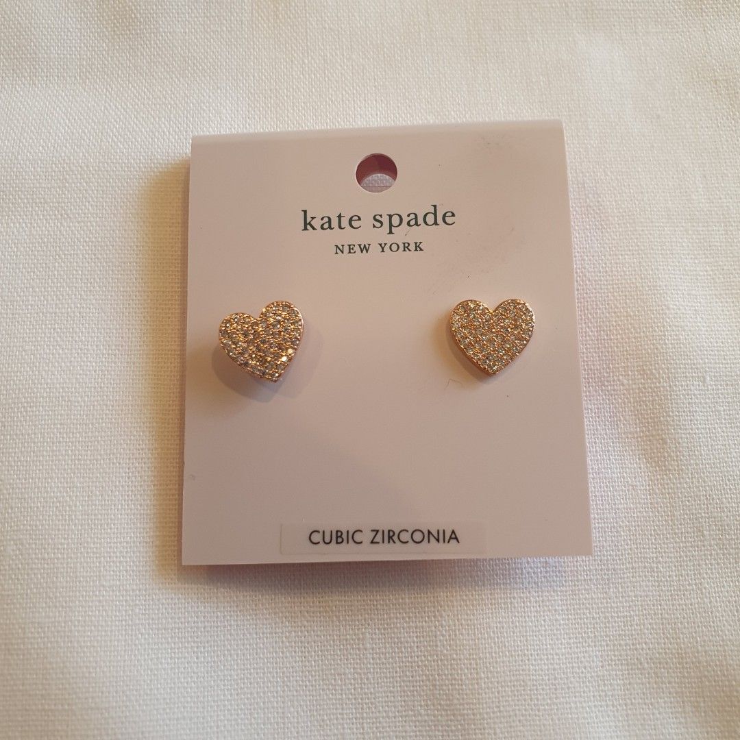 Yours Truly Pave Heart Studs