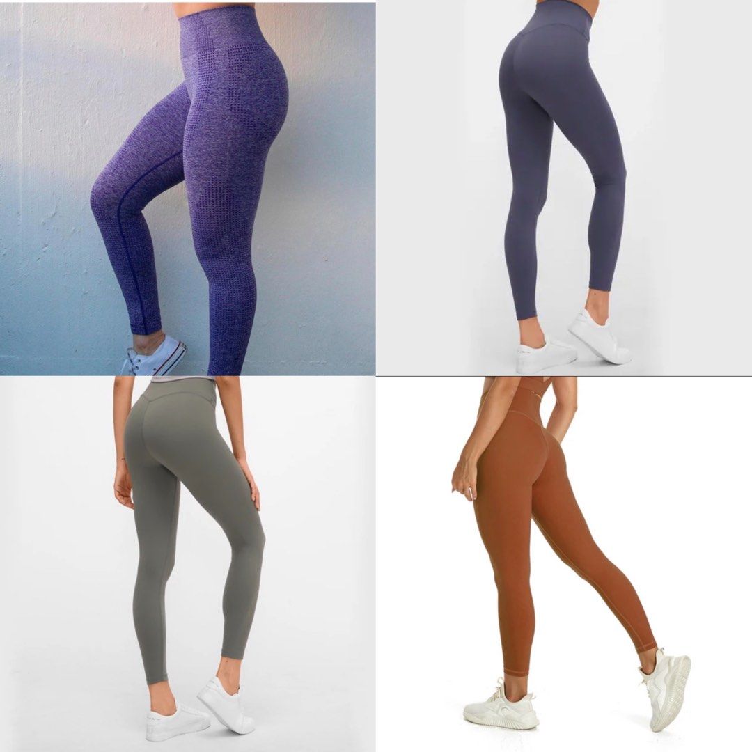 Nepoagym 28 Womens Yoga  Gym Leggings Non Front Seam Buttery