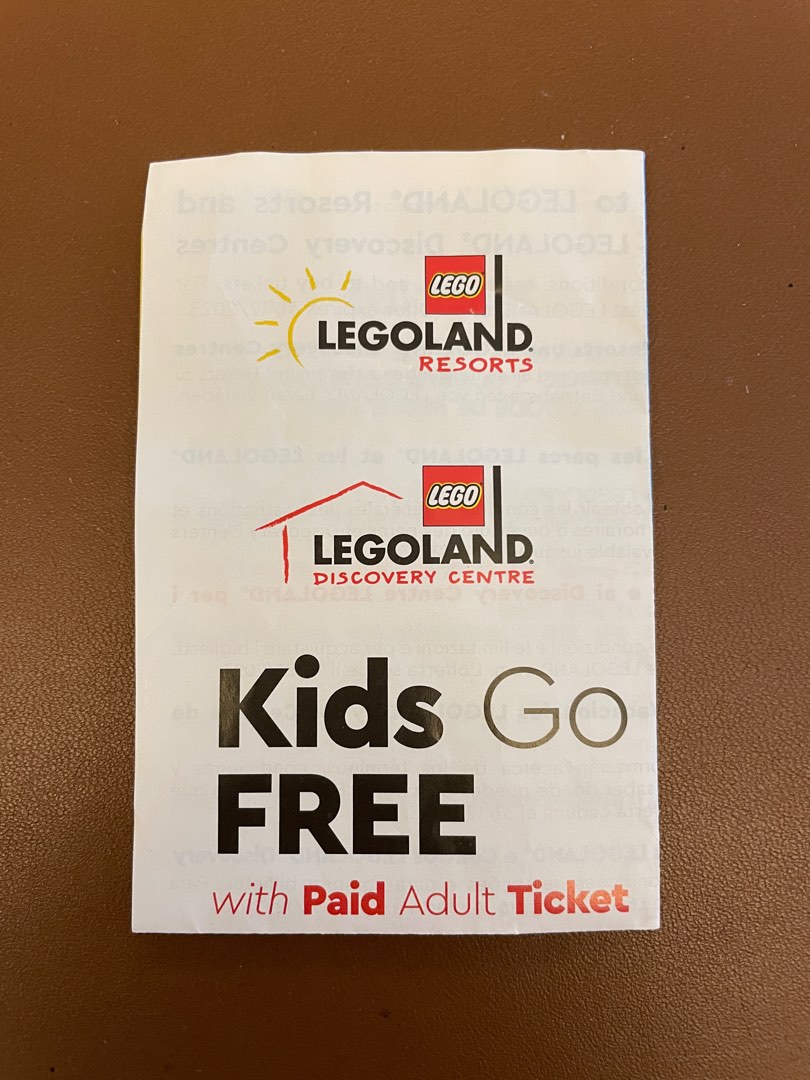 Legoland clearance discovery coupon