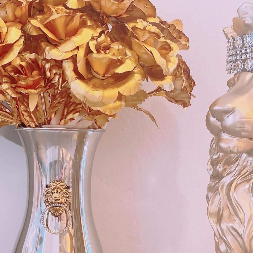 Gold plated rose flower on sale