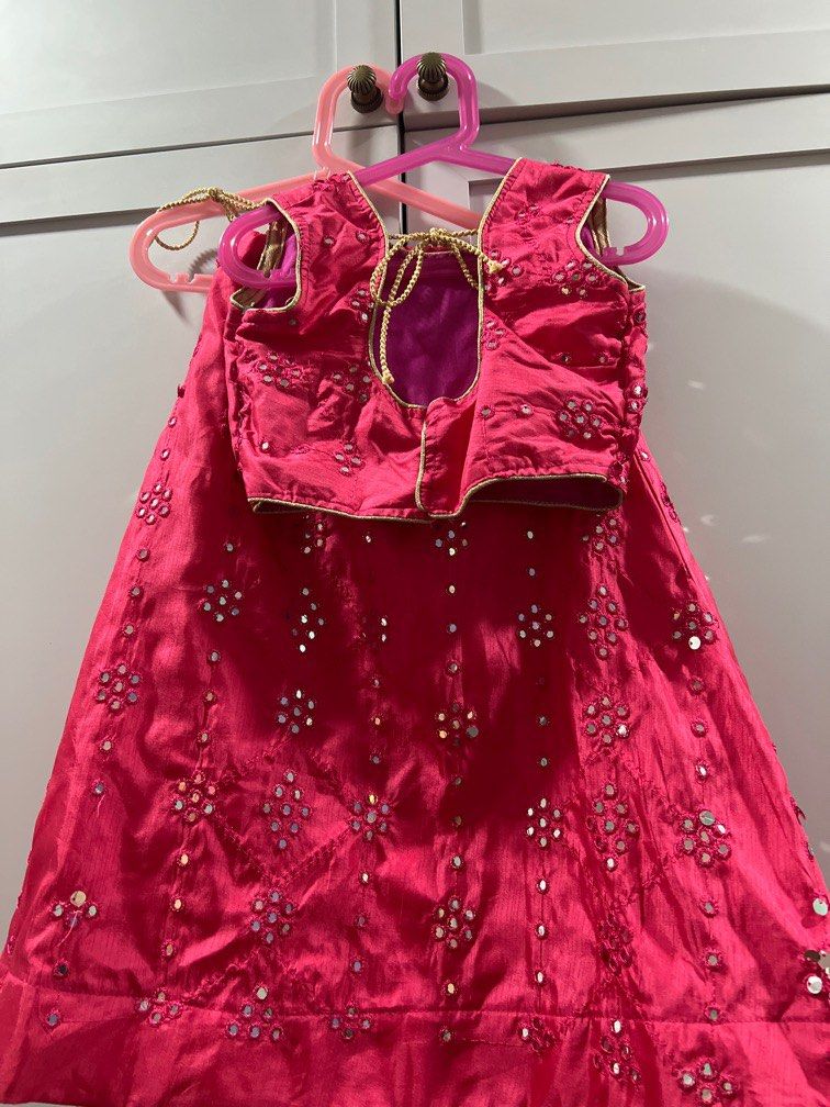 Little Girl Indian Ethnic Wear Diwali Lehenga, Women's Fashion, Dresses