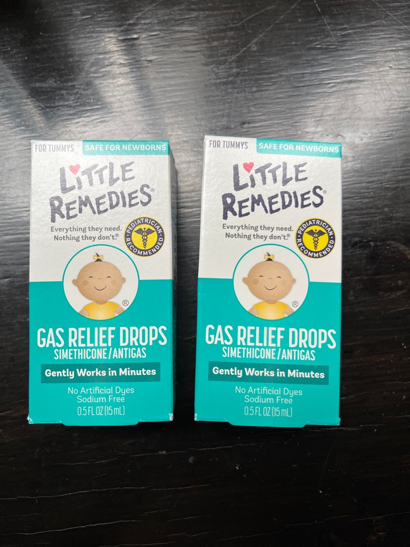 Little Remedies Gas Relief Drops Babies Kids Nursing Feeding 