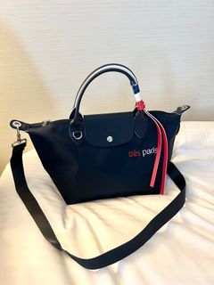 longchamp mini pouch with sling, Luxury, Bags & Wallets on Carousell