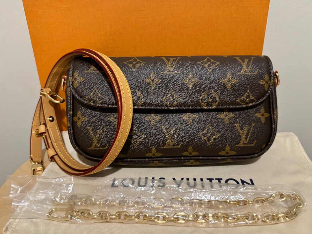 Lv wallet on chain ivy monogram, Luxury, Bags & Wallets on Carousell