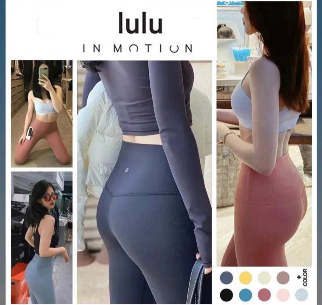 Lulu align Navy Leggings, Women's Fashion, Activewear on Carousell
