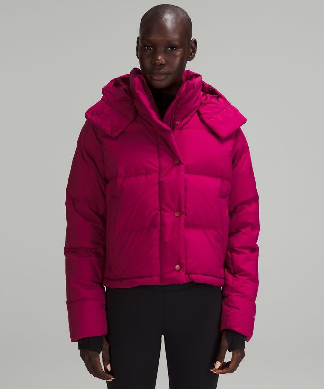 lululemon wunder puff cropped jacket, Women's Fashion, Coats