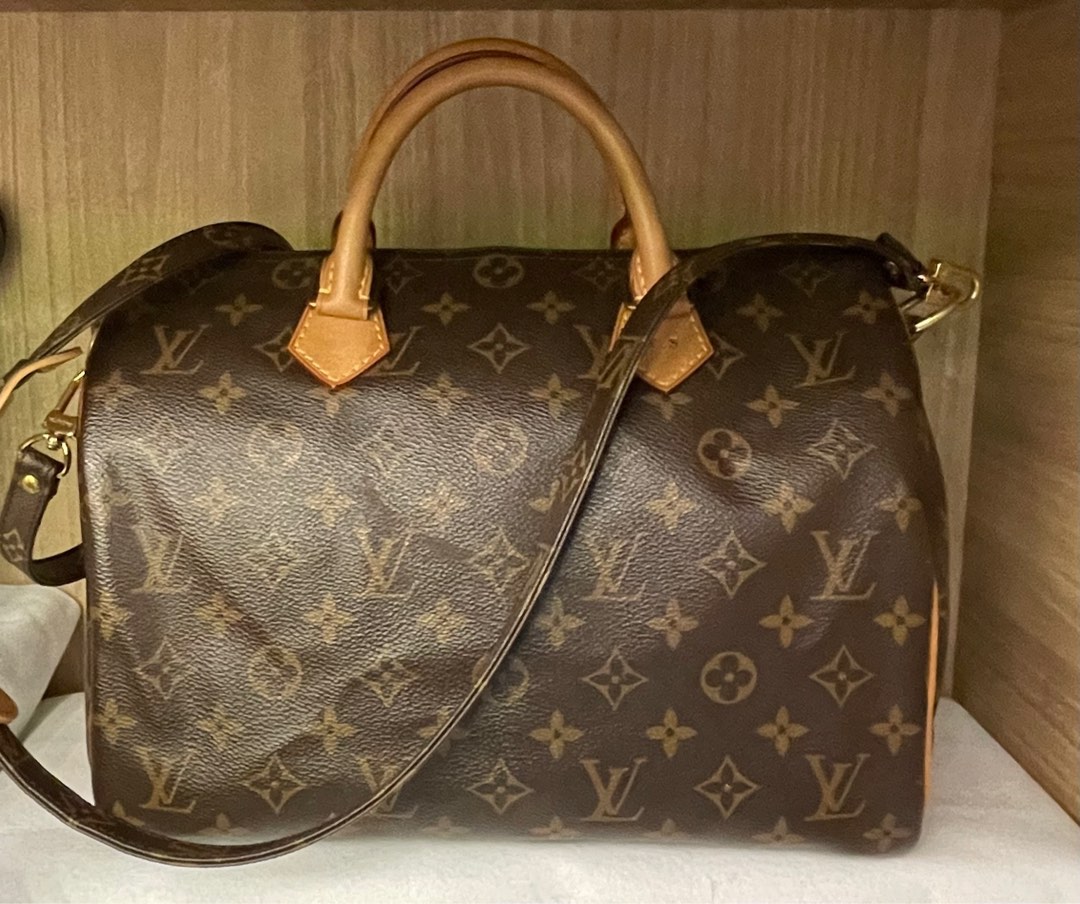 RESERVED*🔵🟣Louis Vuitton Limited Edition Totem Speedy 30, Luxury, Bags &  Wallets on Carousell