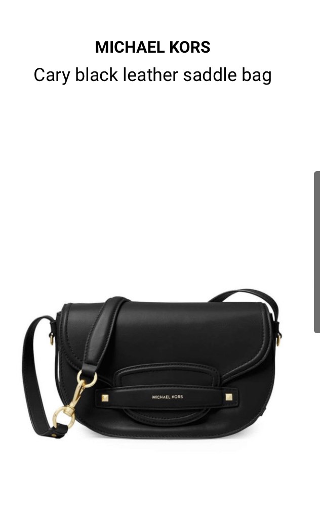 Michael michael kors cary small leather saddle bag on sale