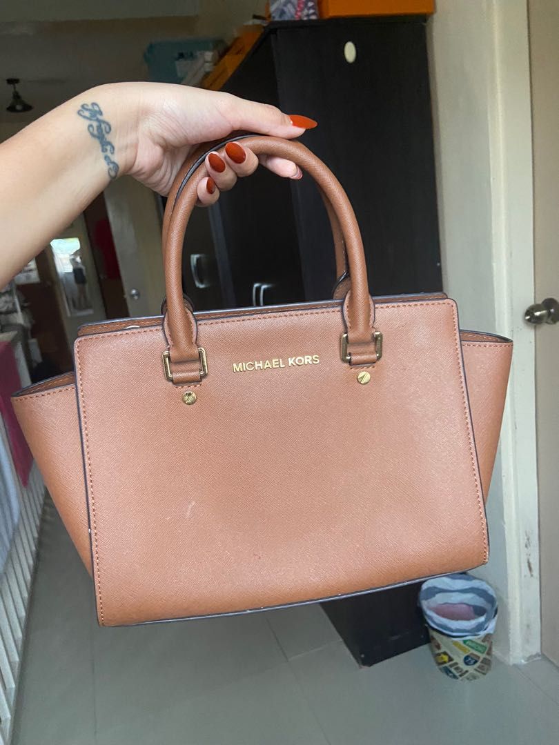 Michael Kors - Selma Large Saffiano Leather Brown