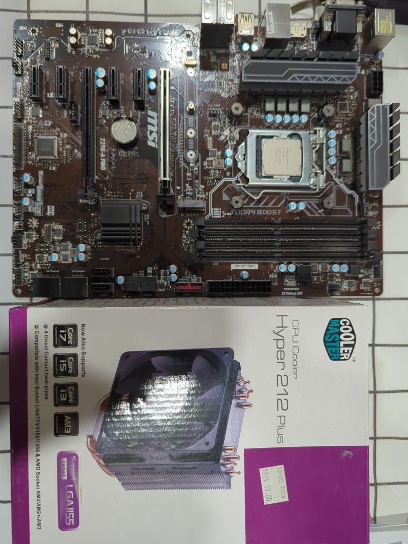 Mobo + CPU + Cooler combo, Computers & Tech, Parts & Accessories