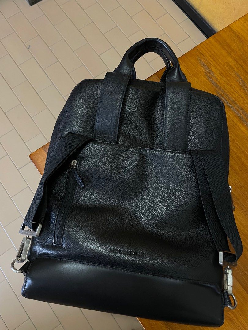 Moleskine Classic Leather Vertical Device Bag Backpack, Computers