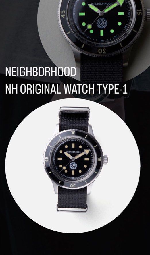 NEIGHBORHOOD NH ORIGINAL WATCH TYPE-1特徴風防防水 - www