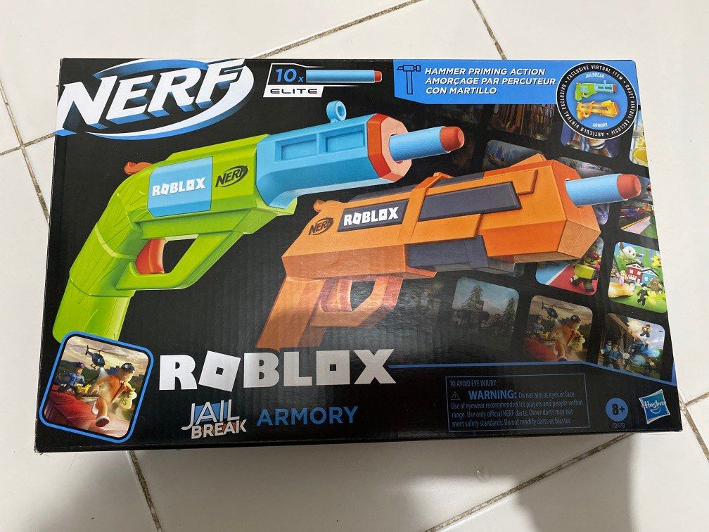 NEW ROBLOX JAILBREAK GUNS?? - ROBLOX NERF 