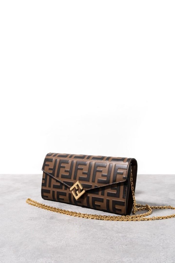 Fendi logo wallet on chain top