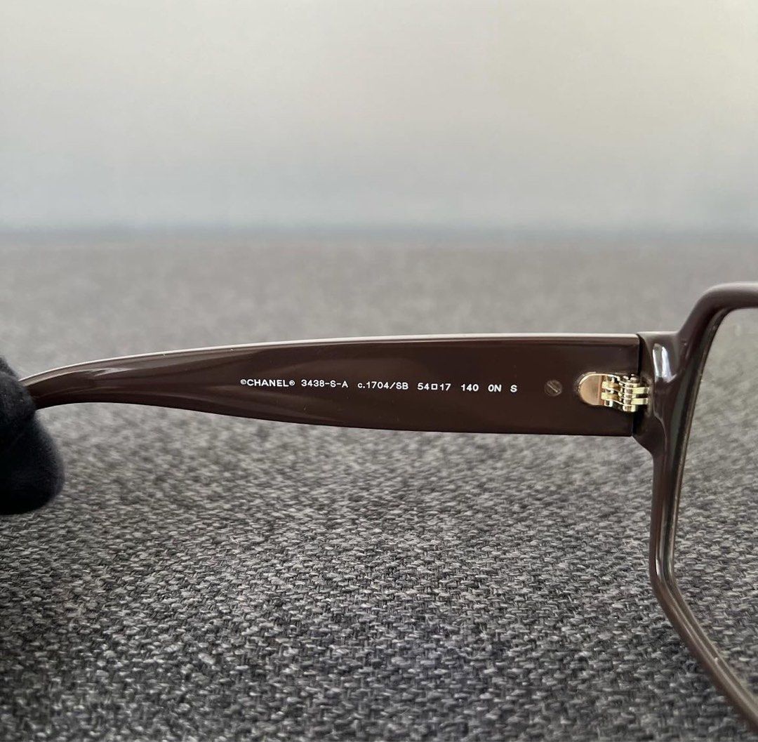 Chanel 3438S Sunglasses (Black/Transparent - Square - Women)