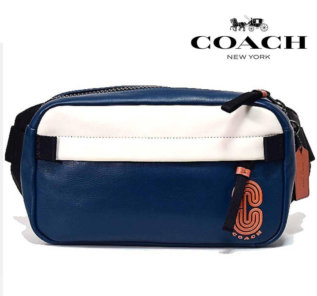 Coach christmas bag blue white 2025