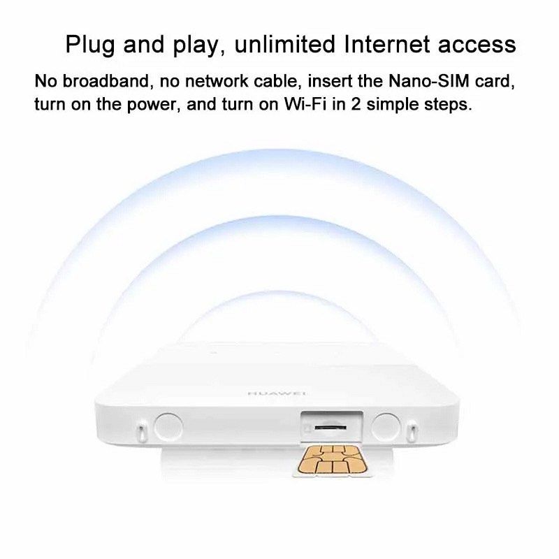 Huawei B320-820 High Speed 195Mbps 4G Sim Card WiFi Router with 1 Lan Port [Order Model: B320-820]63203133448579112