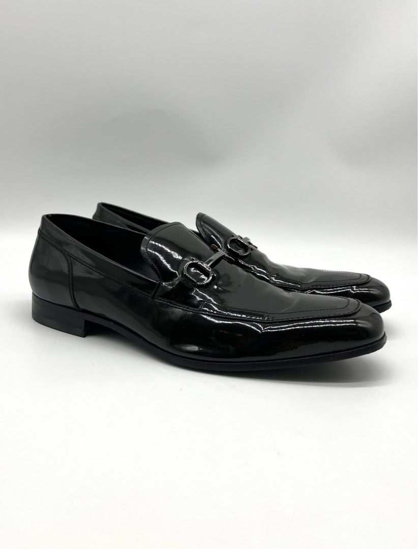 NEW SALVATORE FERRAGAMO DINAMO LEATHER GANCINI LOAFERS SHOES