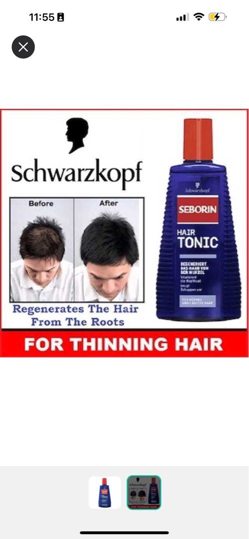 NEW SCHWARZKOPF SEBORIN AKTIV HAIR TONIC 300ML Beauty Personal