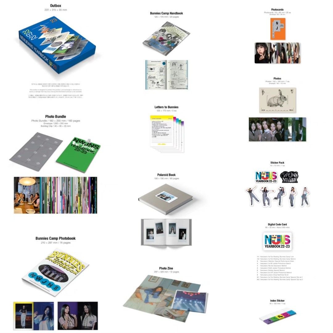 その他 NewJeans yearbook 2022-2023 Amazon.com: NewJeans Yearbook 22-23 Photo Bundle+Bunnies