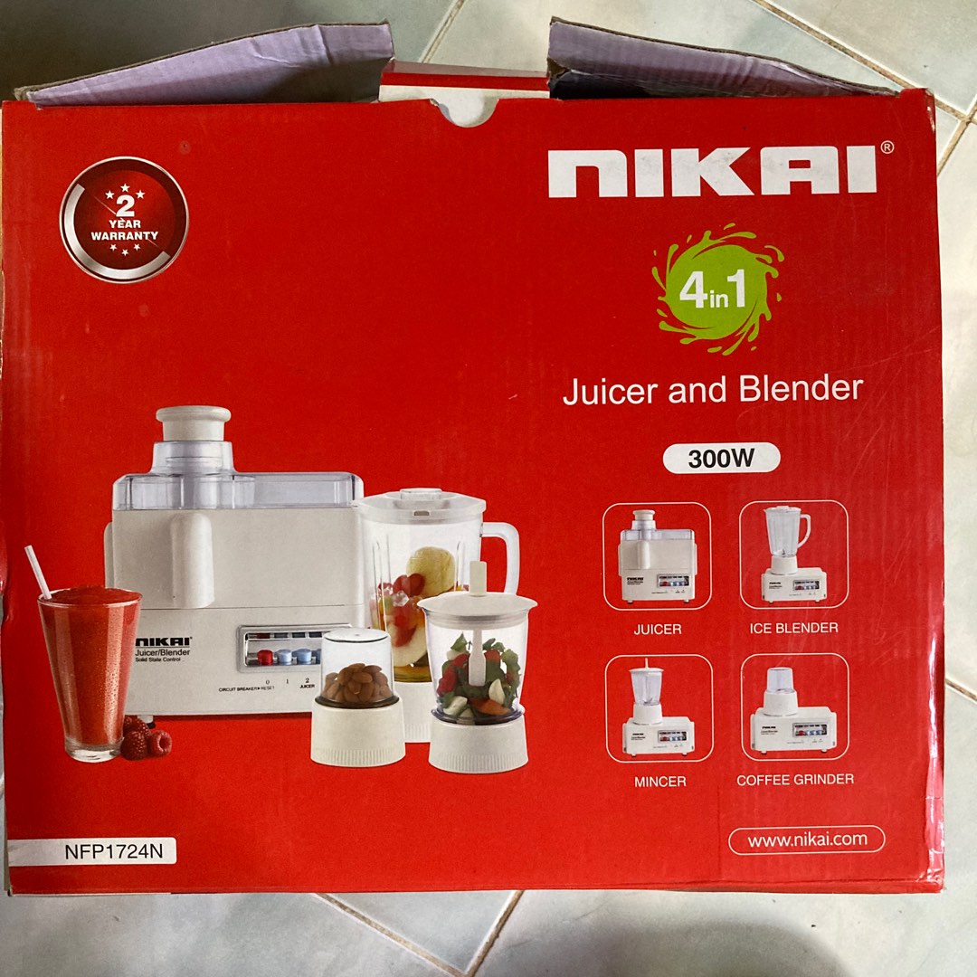 Nikai 4 in 1 Juicer and Blender (brand new), Furniture & Home Living