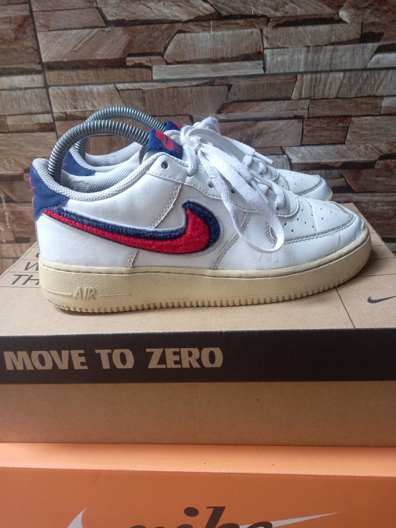 Nike af1 chenille swoosh sale