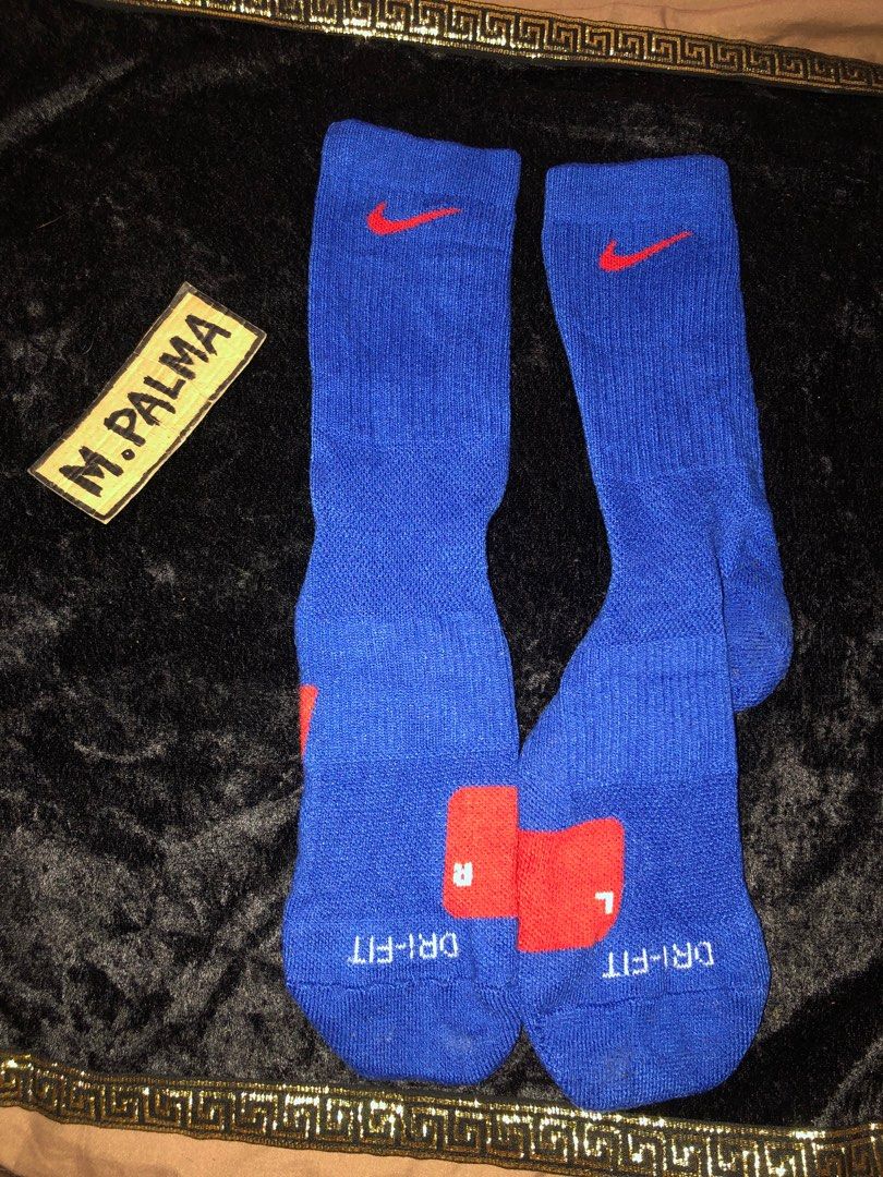 blue and red nike elite socks