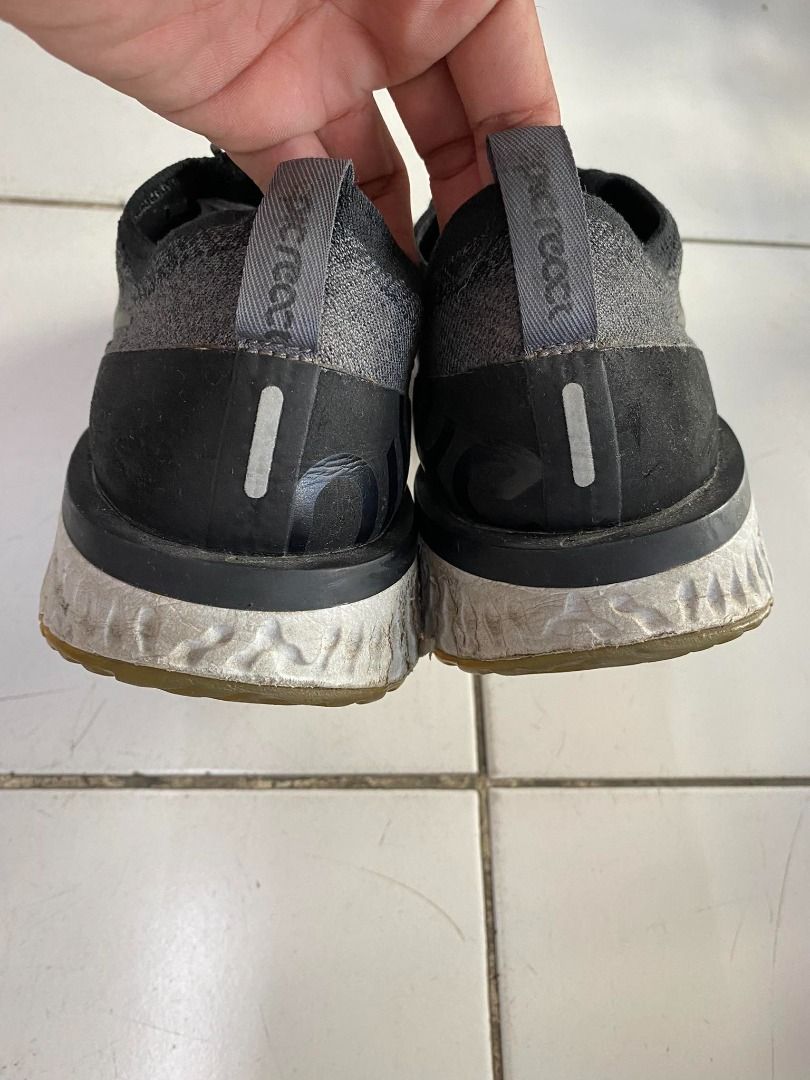 Nike Epic React Flyknit Black Dark Grey (Category: Sneakers) located in Pasig City. Submitted by bootsoftravel_ph (Listing ID 1263181243, Image 2). Description: Nike Epic React Flyknit Black Dark Grey Used - Good FOR SALE No box Issue: need wash Very Good condition Price 1,900 size 10us Can do meetups; Pasig, Mandaluyong, Marikina, Manila, Taguig, Taytay, Cainta *Could also do shipping(lalamove) Jrs. Lbc.