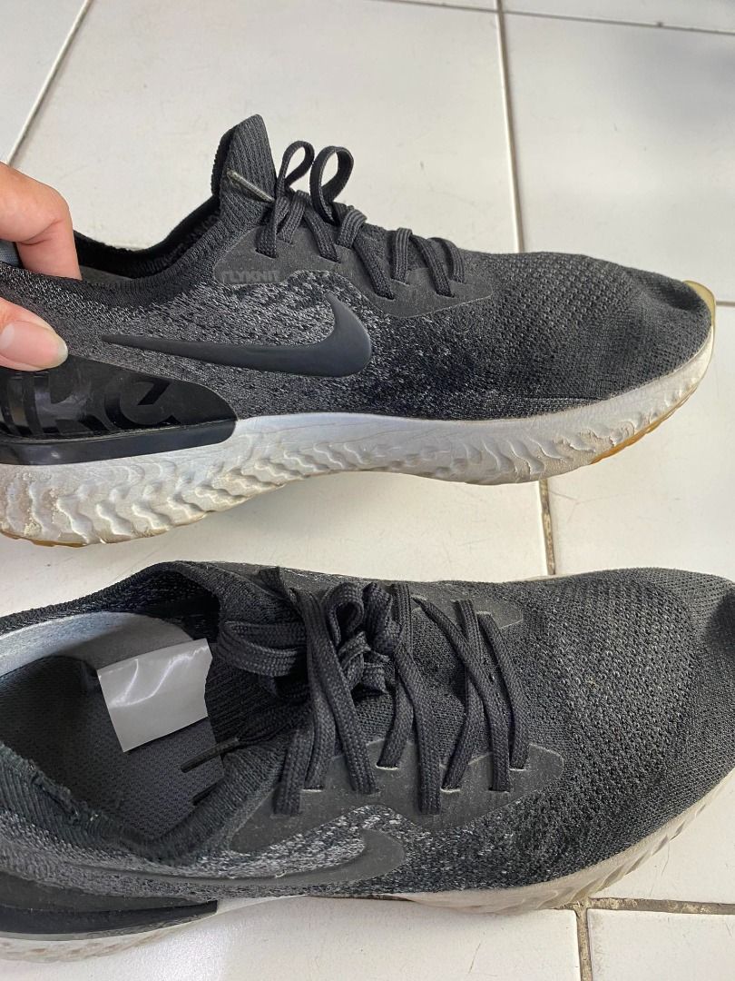 Nike Epic React Flyknit Black Dark Grey (Category: Sneakers) located in Pasig City. Submitted by bootsoftravel_ph (Listing ID 1263181243, Image 3). Description: Nike Epic React Flyknit Black Dark Grey Used - Good FOR SALE No box Issue: need wash Very Good condition Price 1,900 size 10us Can do meetups; Pasig, Mandaluyong, Marikina, Manila, Taguig, Taytay, Cainta *Could also do shipping(lalamove) Jrs. Lbc.