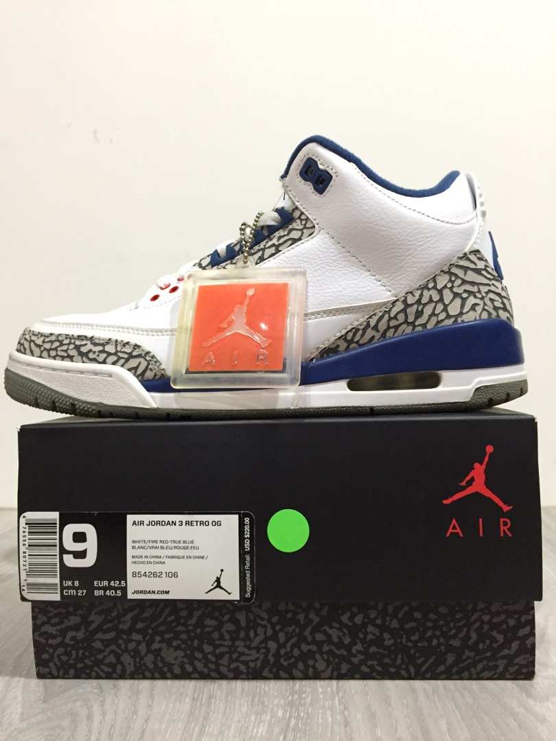 Nike Jordan OG True Blue, 他的時尚, 鞋類, 運動鞋、球鞋在旋轉拍賣