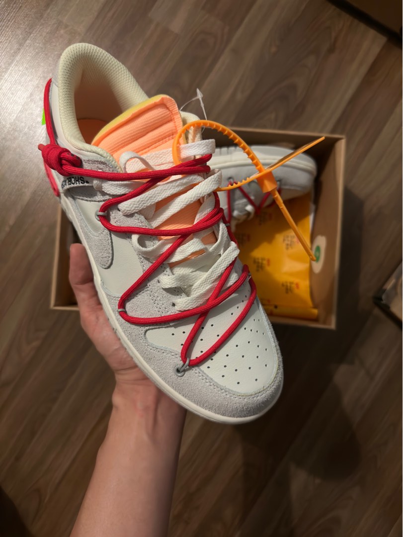 Nike Ow dunk low lot 40 off white Men s Fashion Footwear