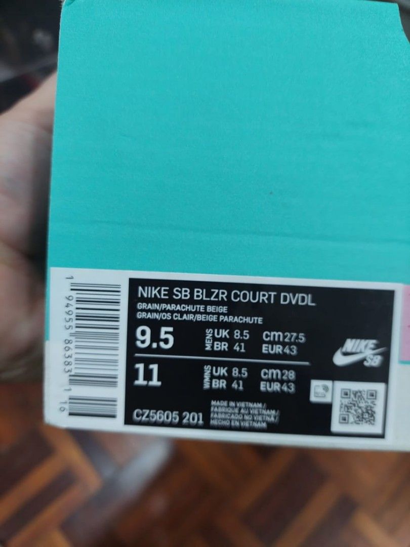 Nike SB Blazer Court x Daan Van Der Linden #39 Grain #39 Men #39 s Fashion