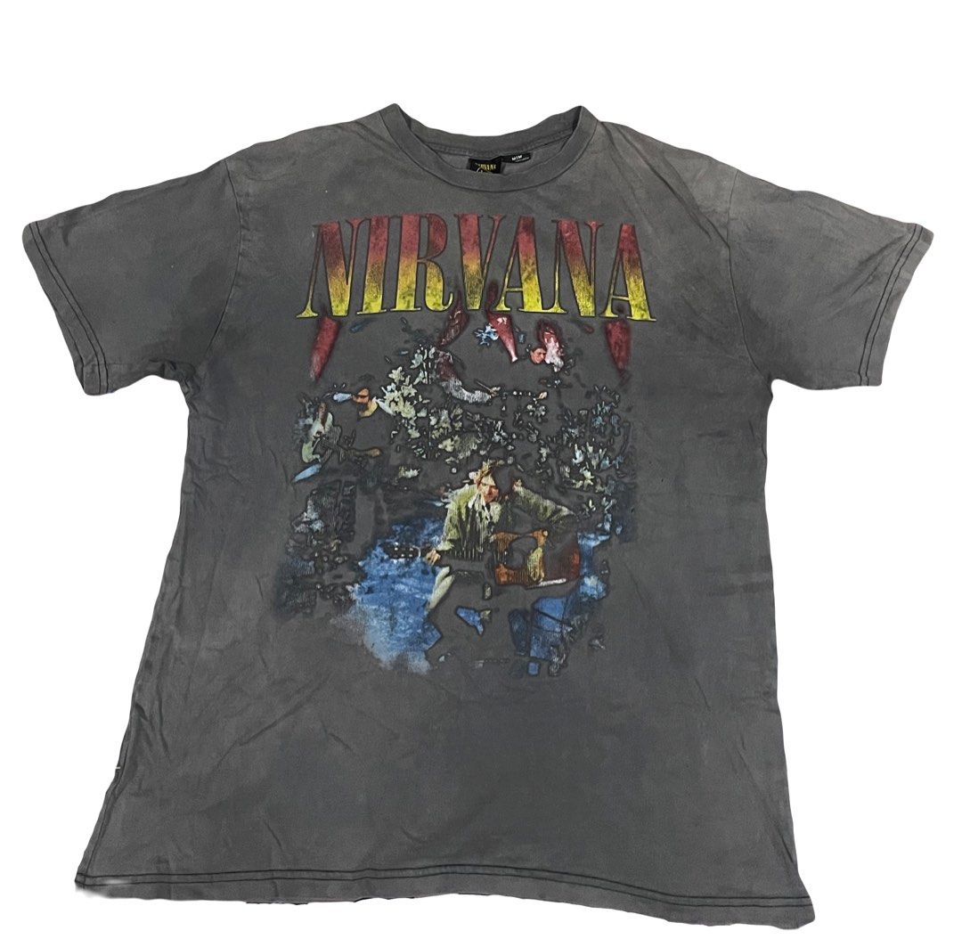 Nirvana Merch Band Tshirt, Men's Fashion, Tops & Sets, Tshirts & Polo