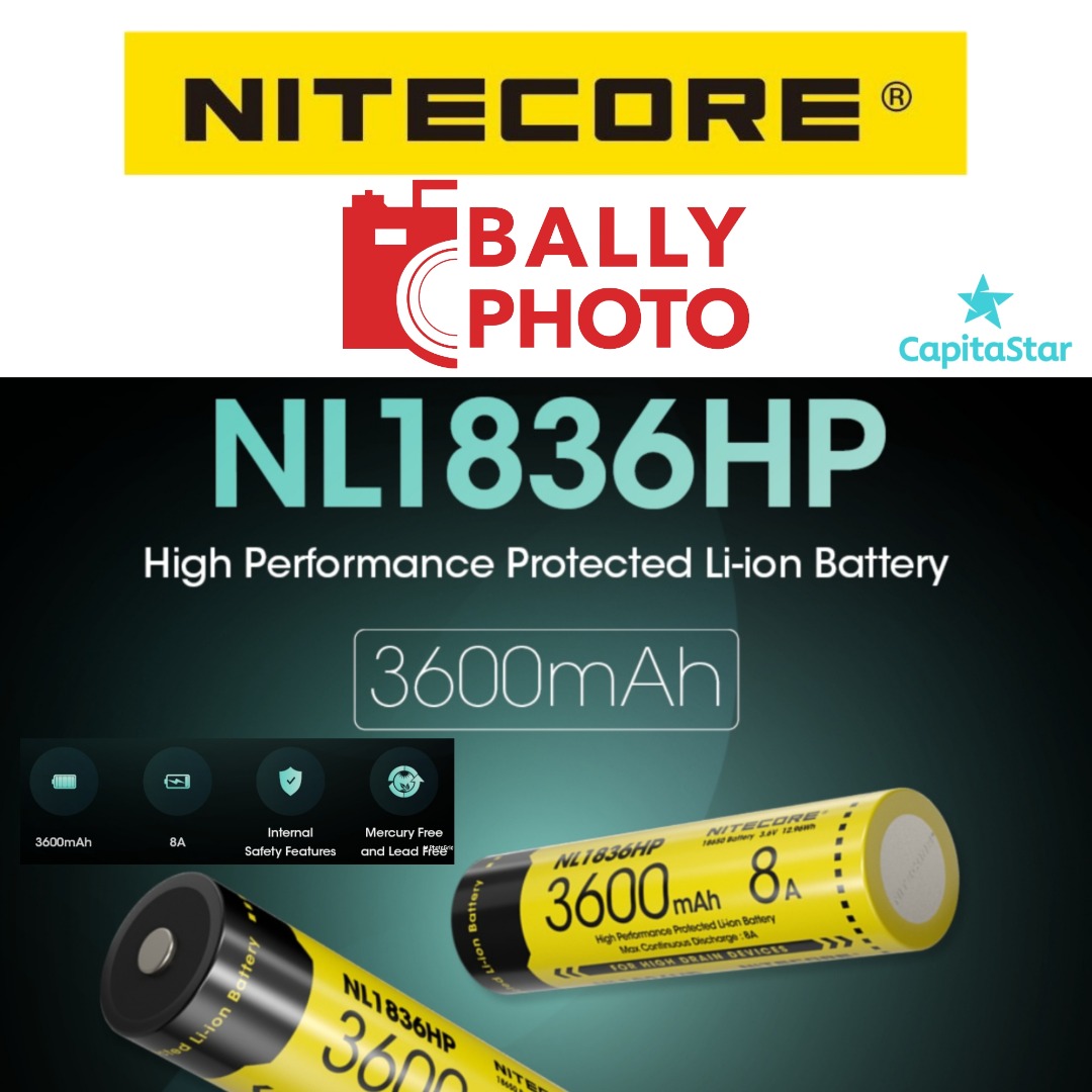 Nitecore 18650 NL1836HP 3600mAh Rechargeable Battery