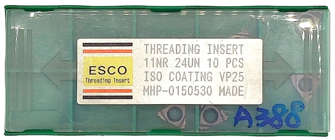No：A388 ESCO Threading Insert 數控刀片 11NR 24UN VP25, 哩哩扣扣, 其他在旋轉拍賣