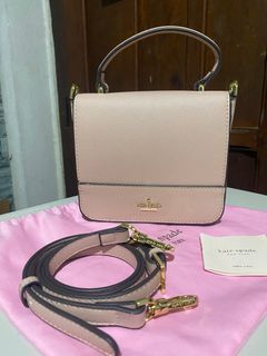 Kate Spade Croc Embossed Staci Square Crossbody Handbag In Festive Pink